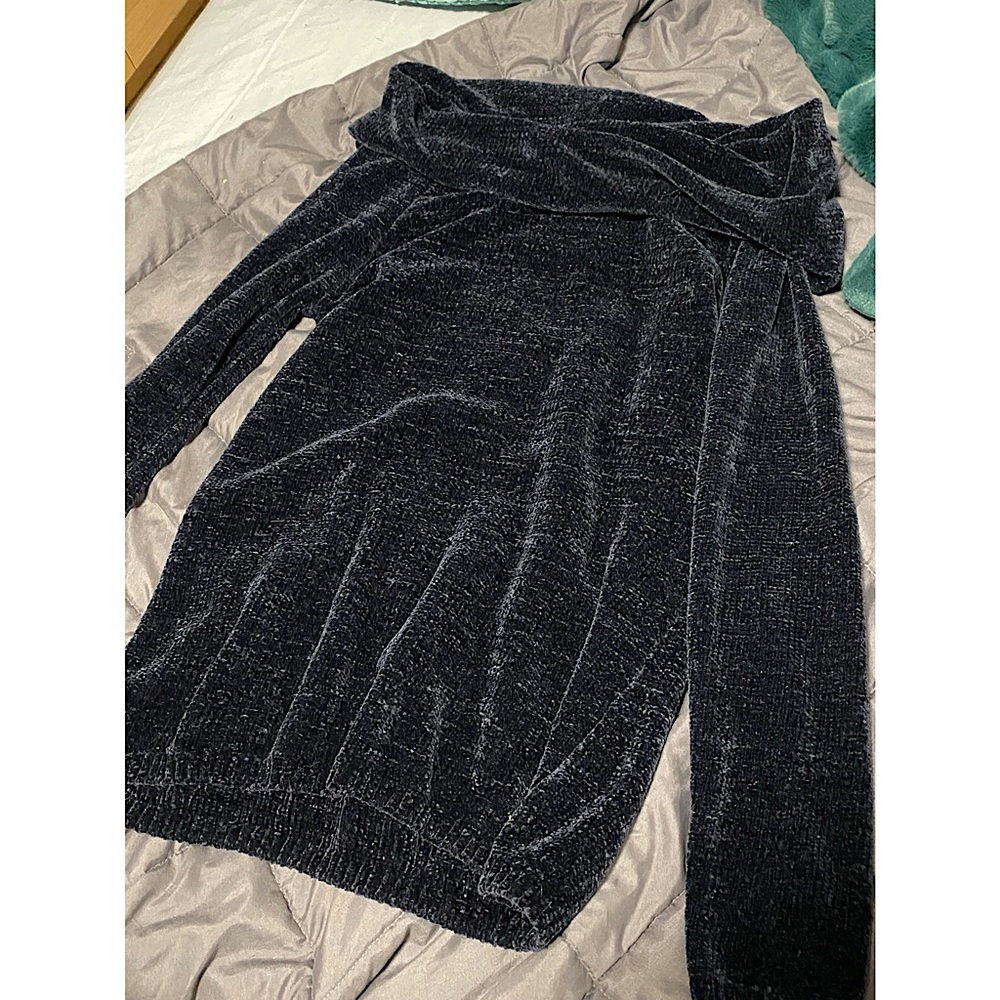 Super-soft Kismet Navy Boucle Sweater